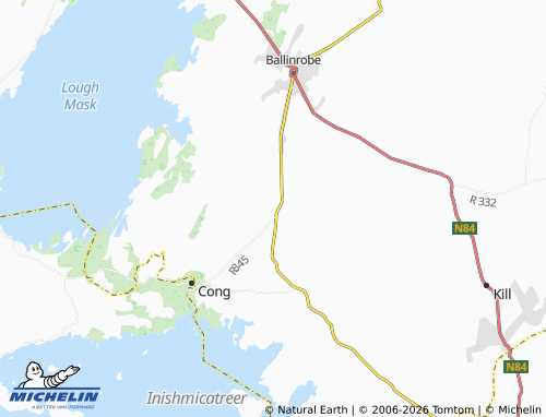 Mappa MICHELIN The Neale - ViaMichelin