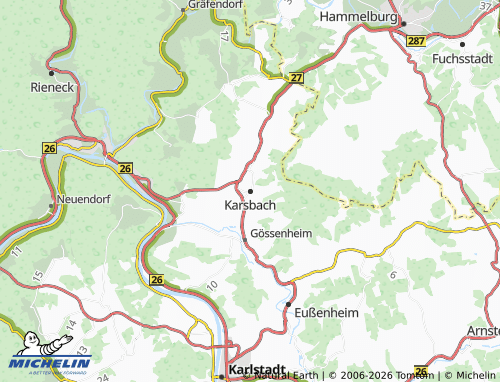 MICHELIN Karsbach map - ViaMichelin