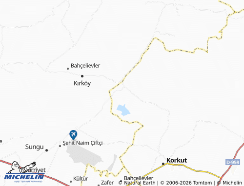MICHELIN Yedipınar map - ViaMichelin