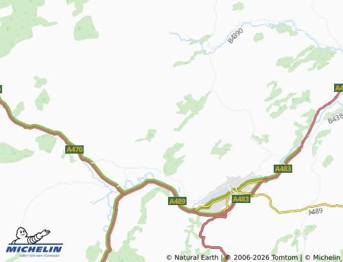 Mappa MICHELIN Bwlch-y-Ffridd - ViaMichelin