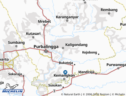 Carte MICHELIN Kaligondang - ViaMichelin