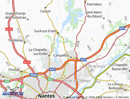 MICHELIN Les Monceaux map - ViaMichelin