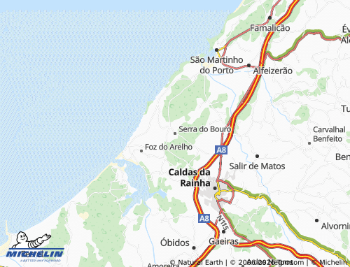 Mapa MICHELIN Serra do Bouro - ViaMichelin