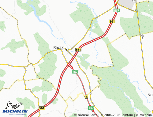 MICHELIN Dowspuda map - ViaMichelin