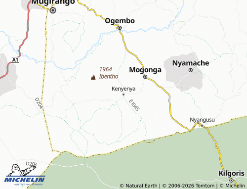 Mapa MICHELIN Kenyenya - ViaMichelin