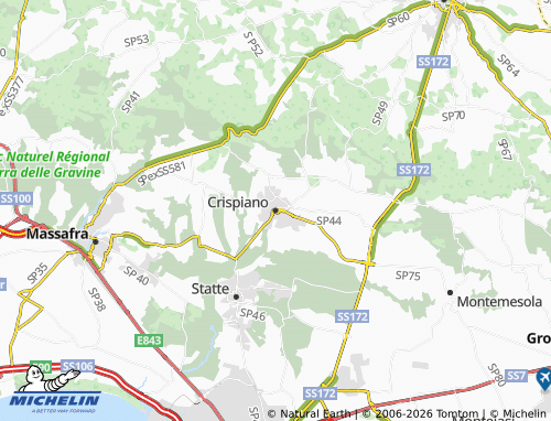 MICHELIN Crispiano map - ViaMichelin