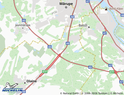 Mapa MICHELIN Stūnīši - ViaMichelin
