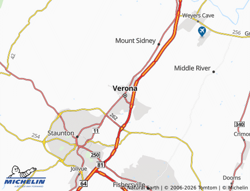 Mappa MICHELIN Verona - ViaMichelin