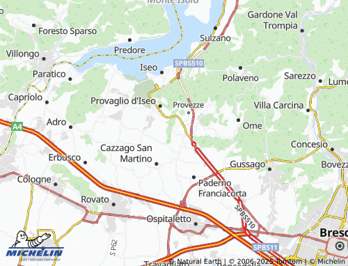 MICHELIN Fantecolo map - ViaMichelin