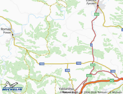 Mapa MICHELIN Belentsi - ViaMichelin