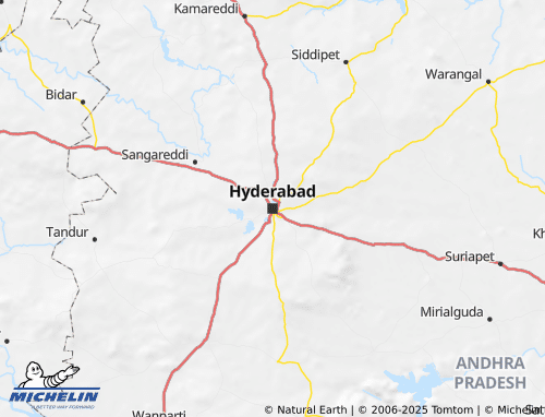 MICHELIN Andhra Pradesh map - ViaMichelin