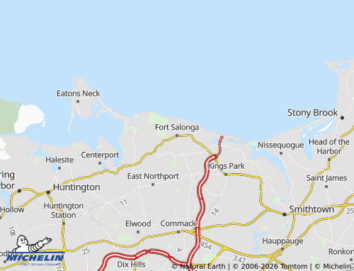 Mapa MICHELIN Fort Salonga - ViaMichelin