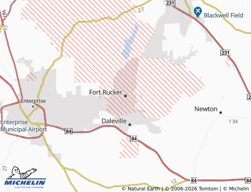 Kaart MICHELIN Fort Rucker - ViaMichelin