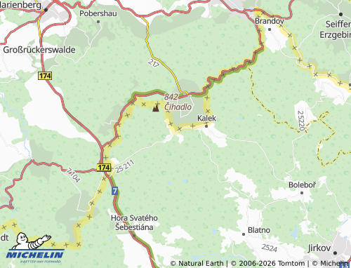 Mappa MICHELIN Načetín - ViaMichelin