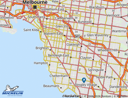 MICHELIN Ormond map - ViaMichelin