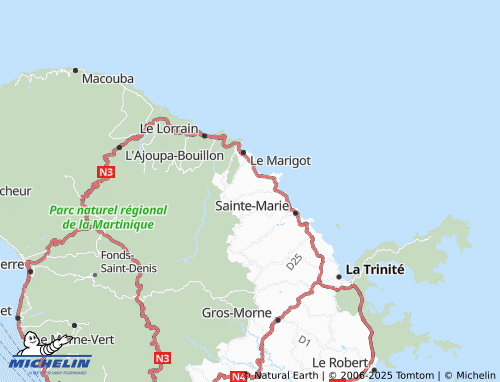 MICHELIN Desroses map - ViaMichelin