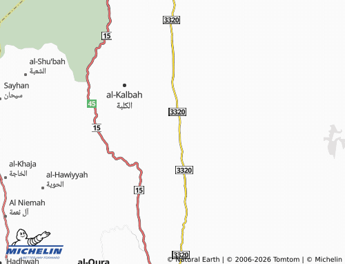 MICHELIN-Landkarte al-Yamamah - ViaMichelin