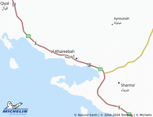 MICHELIN-Landkarte al-Khareebah - ViaMichelin