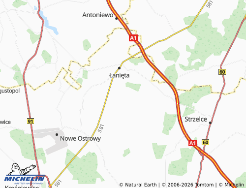 Carte MICHELIN Suchodębie - ViaMichelin