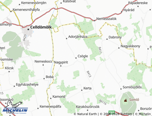 Mapa MICHELIN Csögle - ViaMichelin