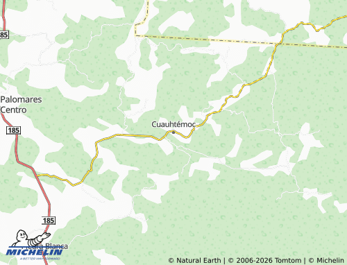 MICHELIN Cuauhtémoc map - ViaMichelin