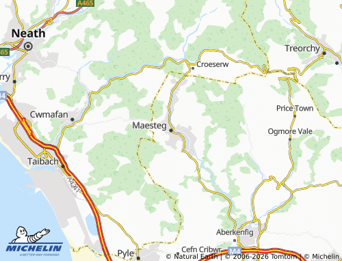Mappa MICHELIN Maesteg - ViaMichelin