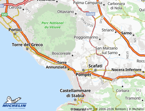 MICHELIN Boscoreale map - ViaMichelin