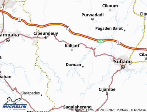 Carte MICHELIN Tanggulun Barat - ViaMichelin