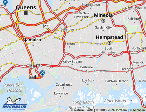 Carte MICHELIN North Valley Stream - ViaMichelin