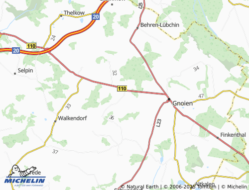 MICHELIN Groß Nieköhr map - ViaMichelin