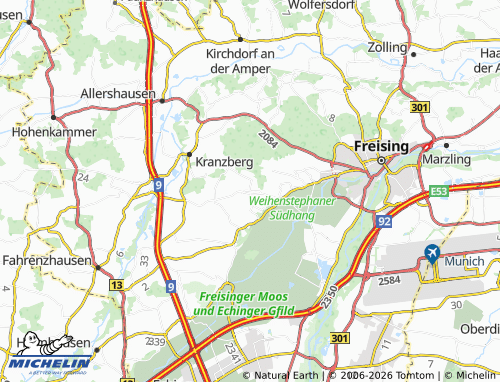 MICHELIN Sünzhausen map - ViaMichelin
