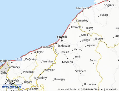MICHELIN Şairler map - ViaMichelin