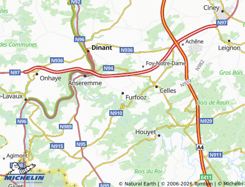 Mappa MICHELIN Furfooz - ViaMichelin