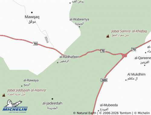 MICHELIN-Landkarte al-Sharif - ViaMichelin
