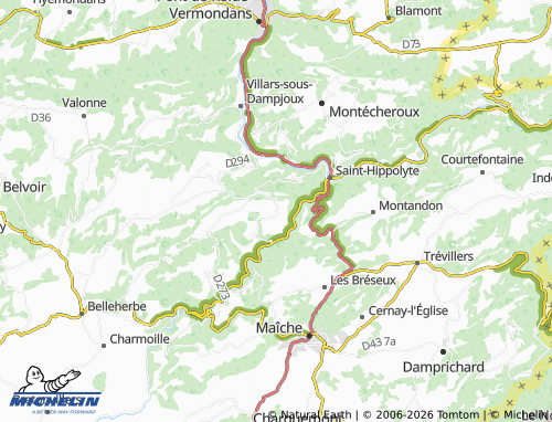 Mapa MICHELIN Fleurey - ViaMichelin