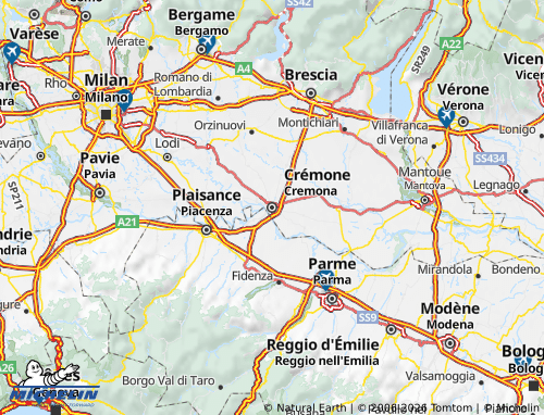 MICHELIN Cremona map - ViaMichelin
