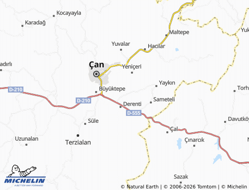 Mappa MICHELIN Kalburcu - ViaMichelin