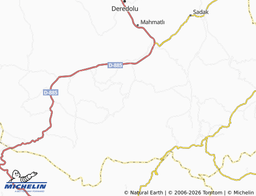 MICHELIN Belenli map - ViaMichelin