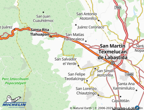 MICHELIN San Miguel Tianguistenco map - ViaMichelin