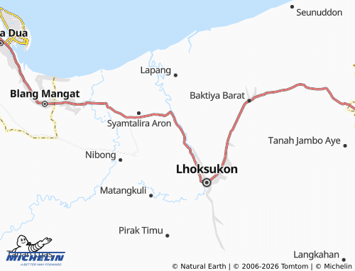 MICHELIN Alue Pangkat map - ViaMichelin