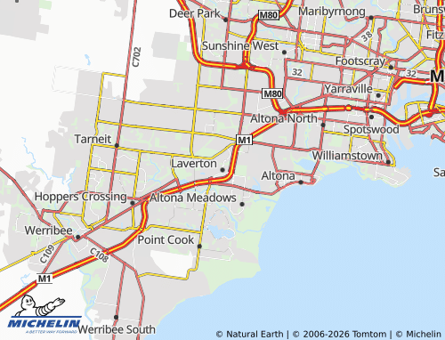 Mapa MICHELIN Laverton - ViaMichelin