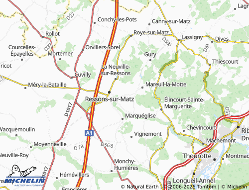 Carte MICHELIN Bourmont - ViaMichelin