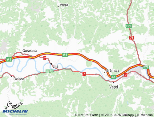 Mappa MICHELIN Bretea Mureșană - ViaMichelin