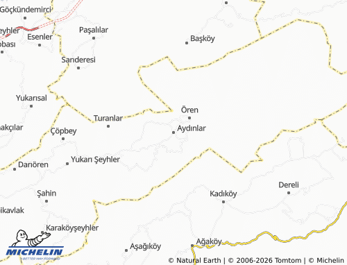 MICHELIN Aydınlar map - ViaMichelin