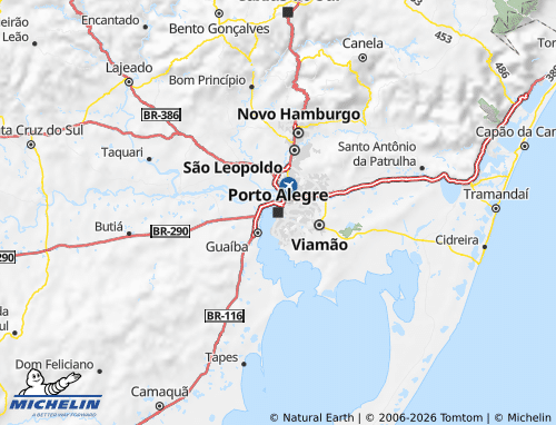 Mappa MICHELIN Rio Grande do sul - ViaMichelin