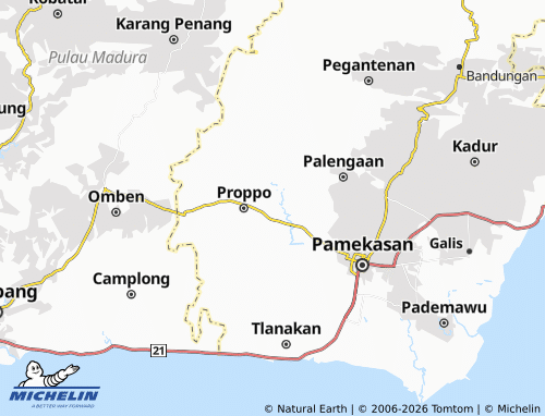 MICHELIN Banyubulu map - ViaMichelin