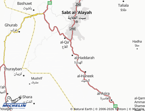 MICHELIN-Landkarte al-Haddarah - ViaMichelin