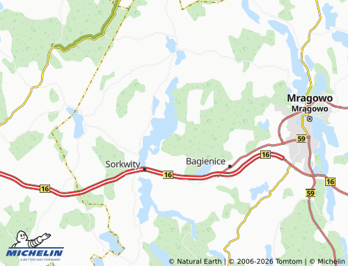 MICHELIN Młynik map - ViaMichelin