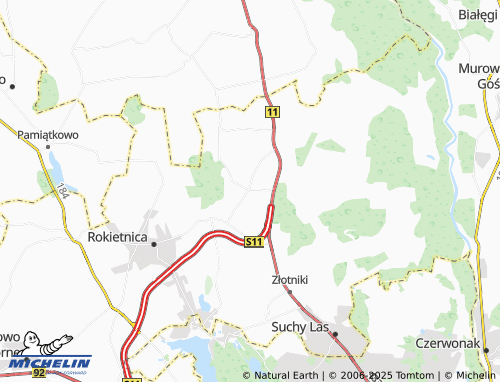 MICHELIN Golęczewo map - ViaMichelin