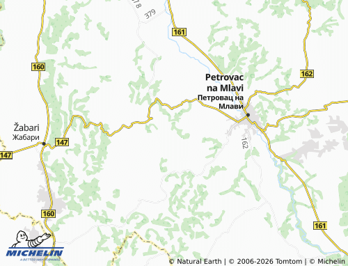 Mapa MICHELIN Lopušnik - ViaMichelin